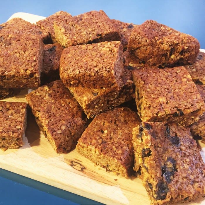 Flapjack med julpudding