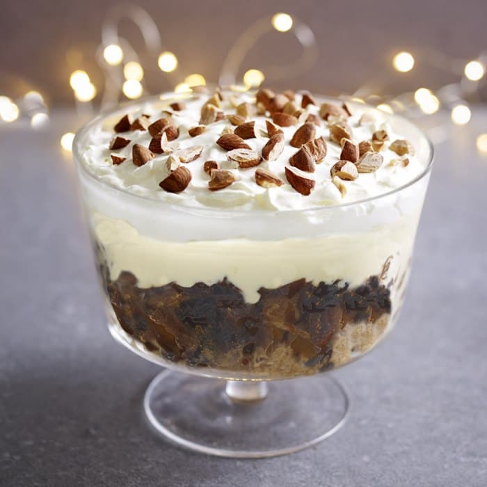Trifle med julpudding