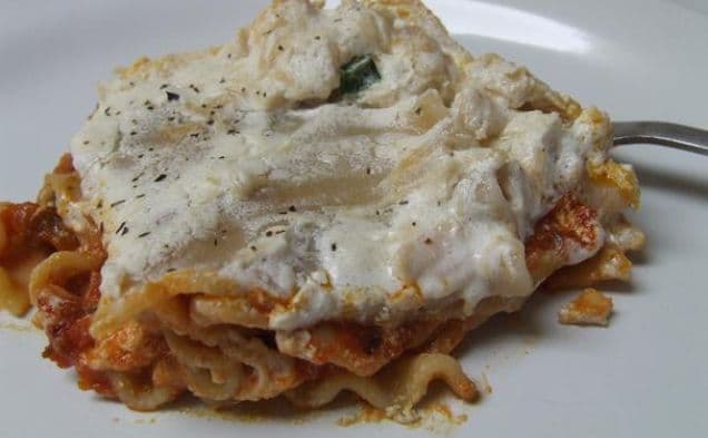 Glutenfri och mjölkfri lasagne alfredo
