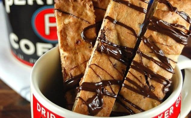 Choklad- och bananbiscotti