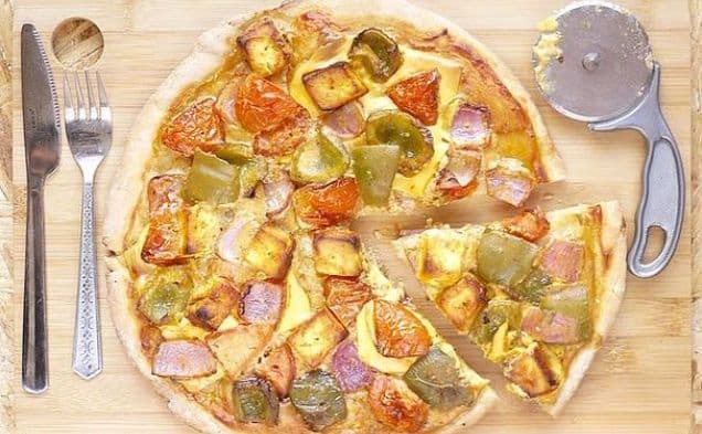 Multigrain Tandoori Pizza With Paneer Tikka