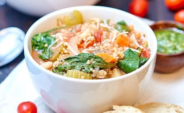 Quinoasoppa Minestrone