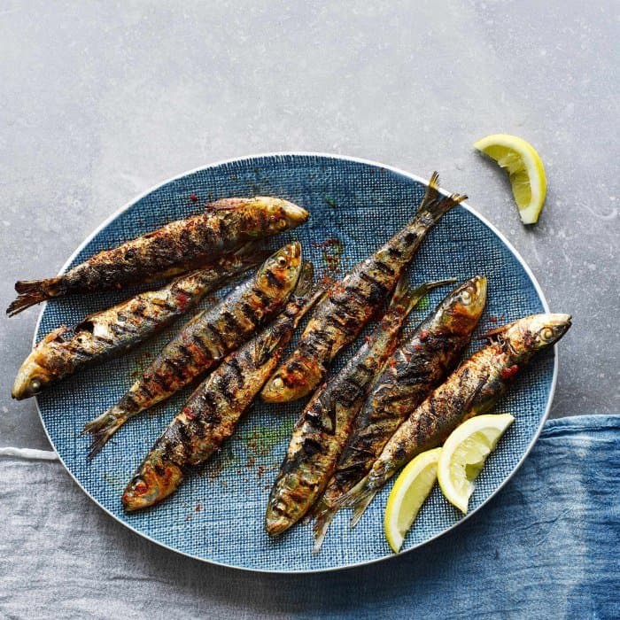 Grillade portugisiska sardiner