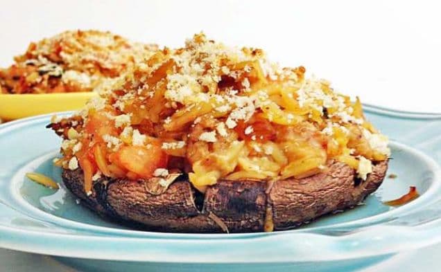BRUSCHETTA STUFFED PORTOBELLOS