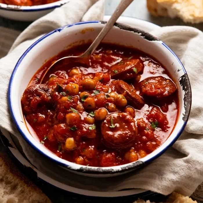 Chorizo och kikärtssoppa