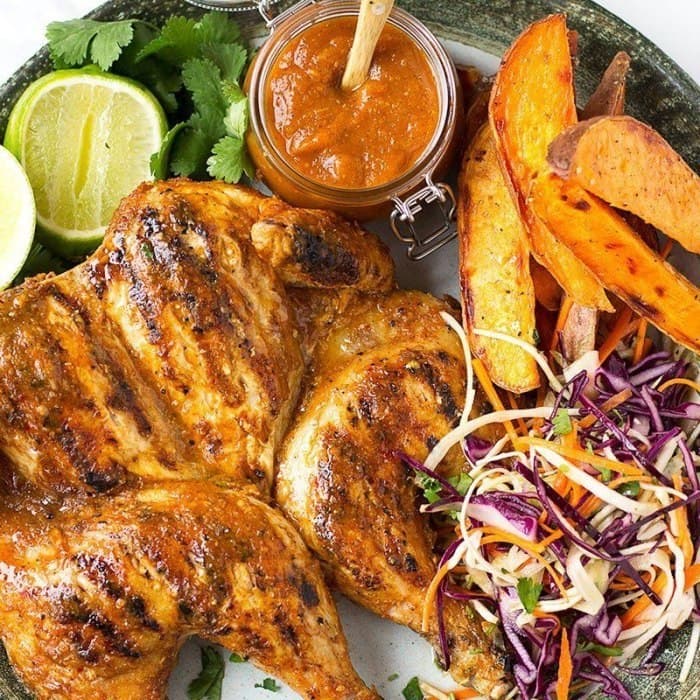 Piri-piri kyckling och slaw
