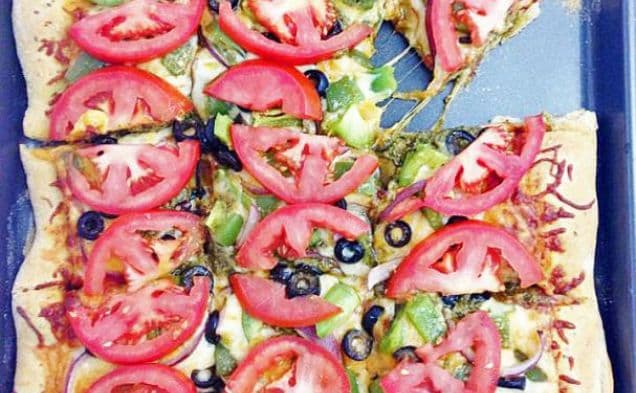 Pesto Veggie Pizza