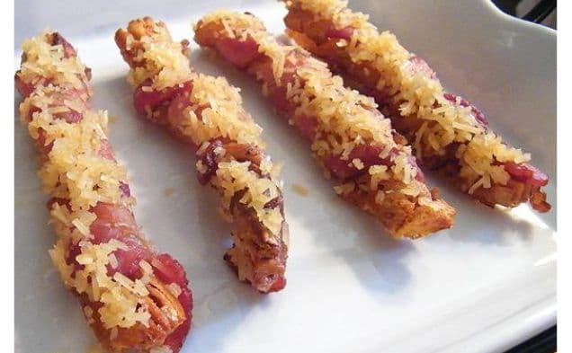 Baconlindade brödpinnar