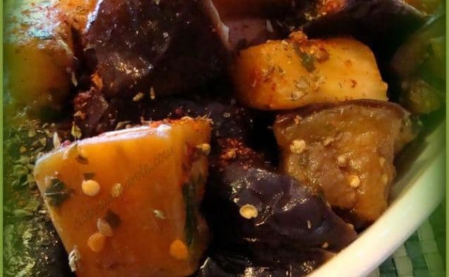 Sauterad italiensk aubergine