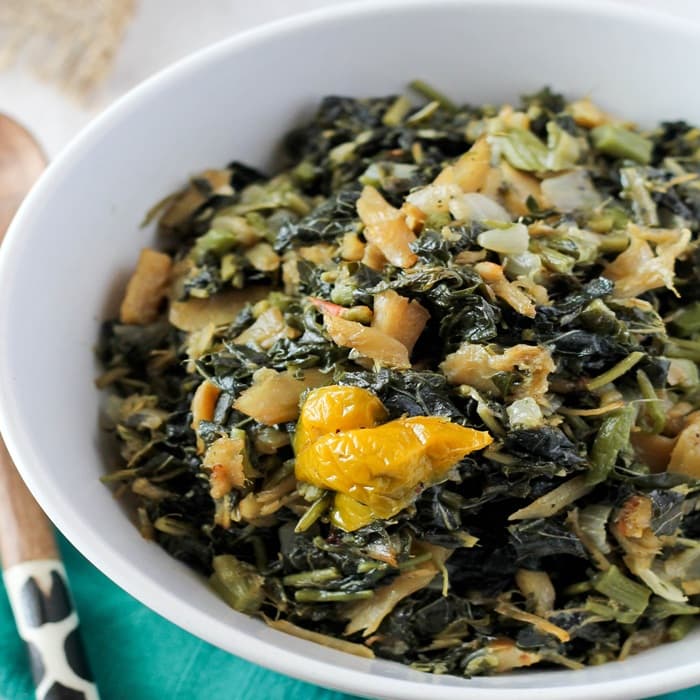 Callaloo och Saltfisk