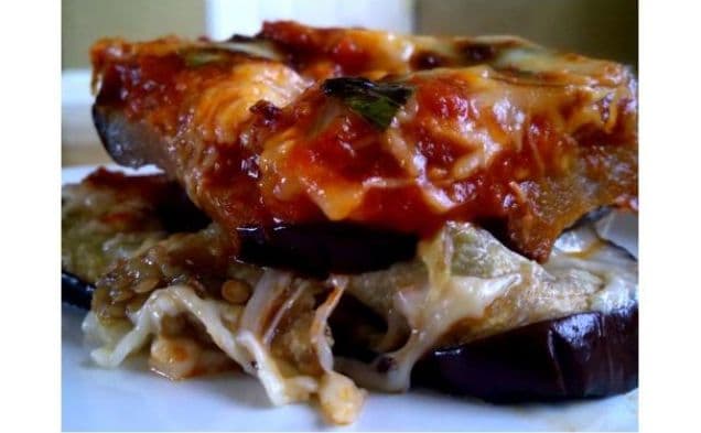 Enkel auberginegratäng