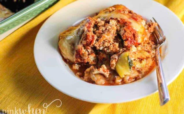 Enkel keto zucchinilasagne
