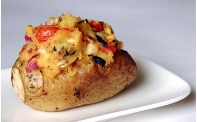 Fyllda potatisar med bruschetta