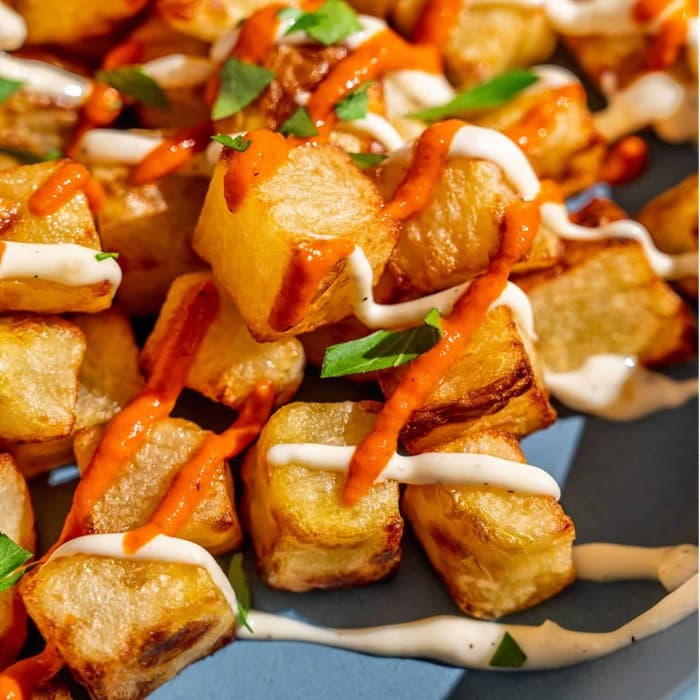 Patatas bravas i luftfrysning