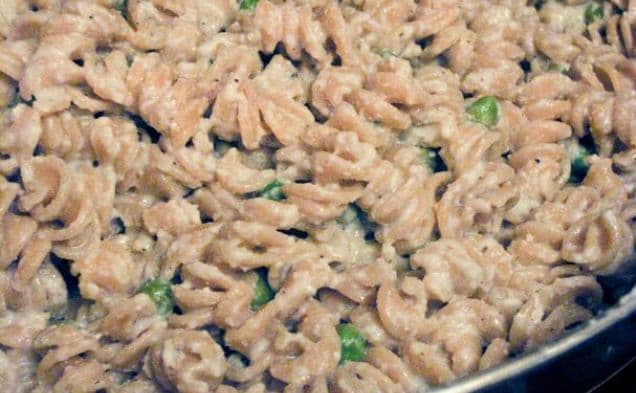 Vegansk citronpasta alfredo