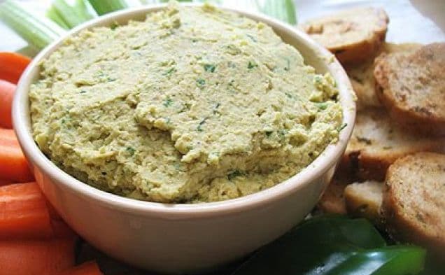 Kryddig Hummus av indisk typ