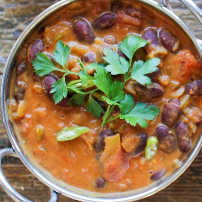 Curry med kidneybönor