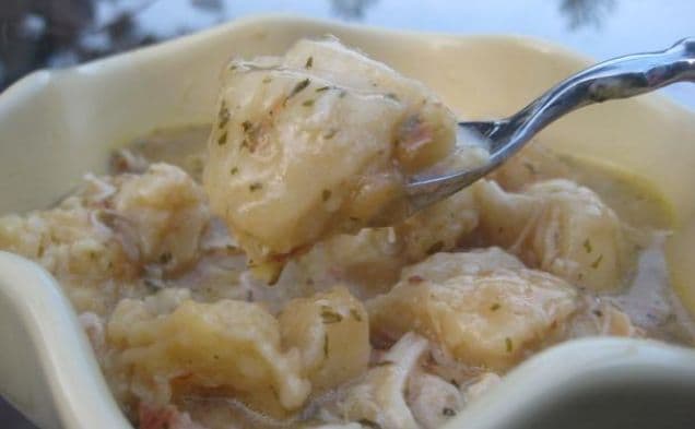 Kyckling och dumplings i crockpot