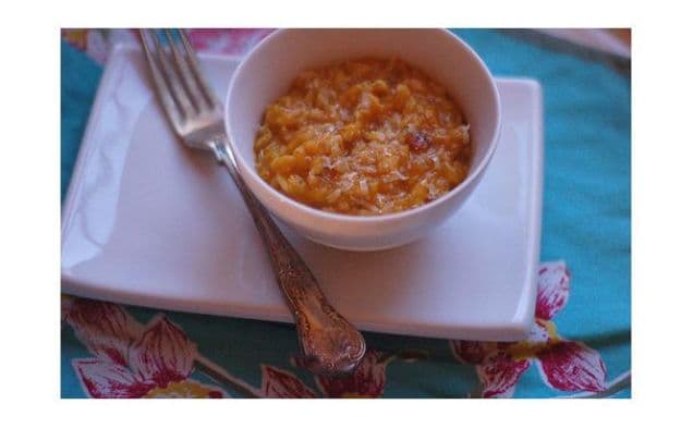 Muskotdoftande risotto med butternutsquash och rosmarin