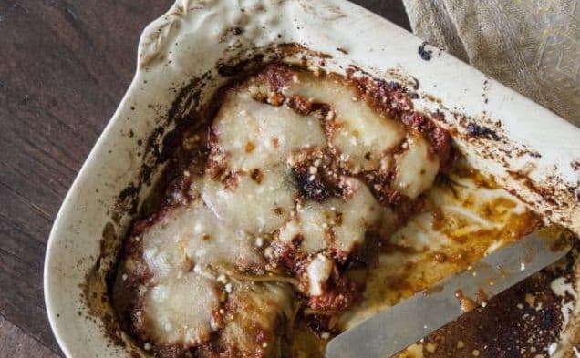 Lättare aubergine parmigiana