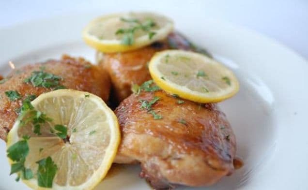 Kyckling med citron och honung