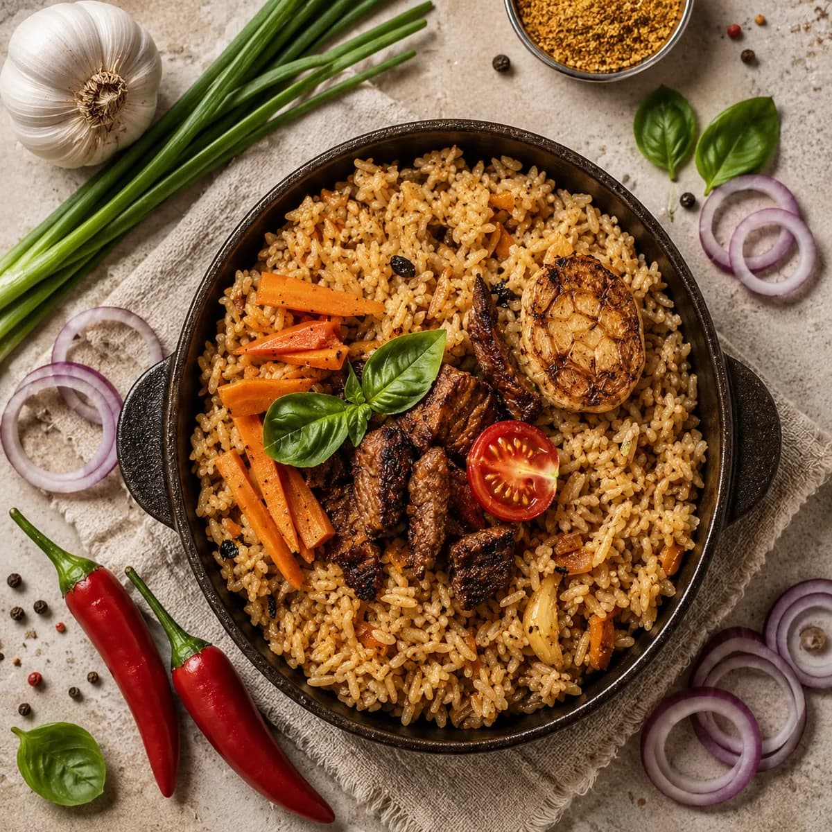 Turkisk lamm-pilau