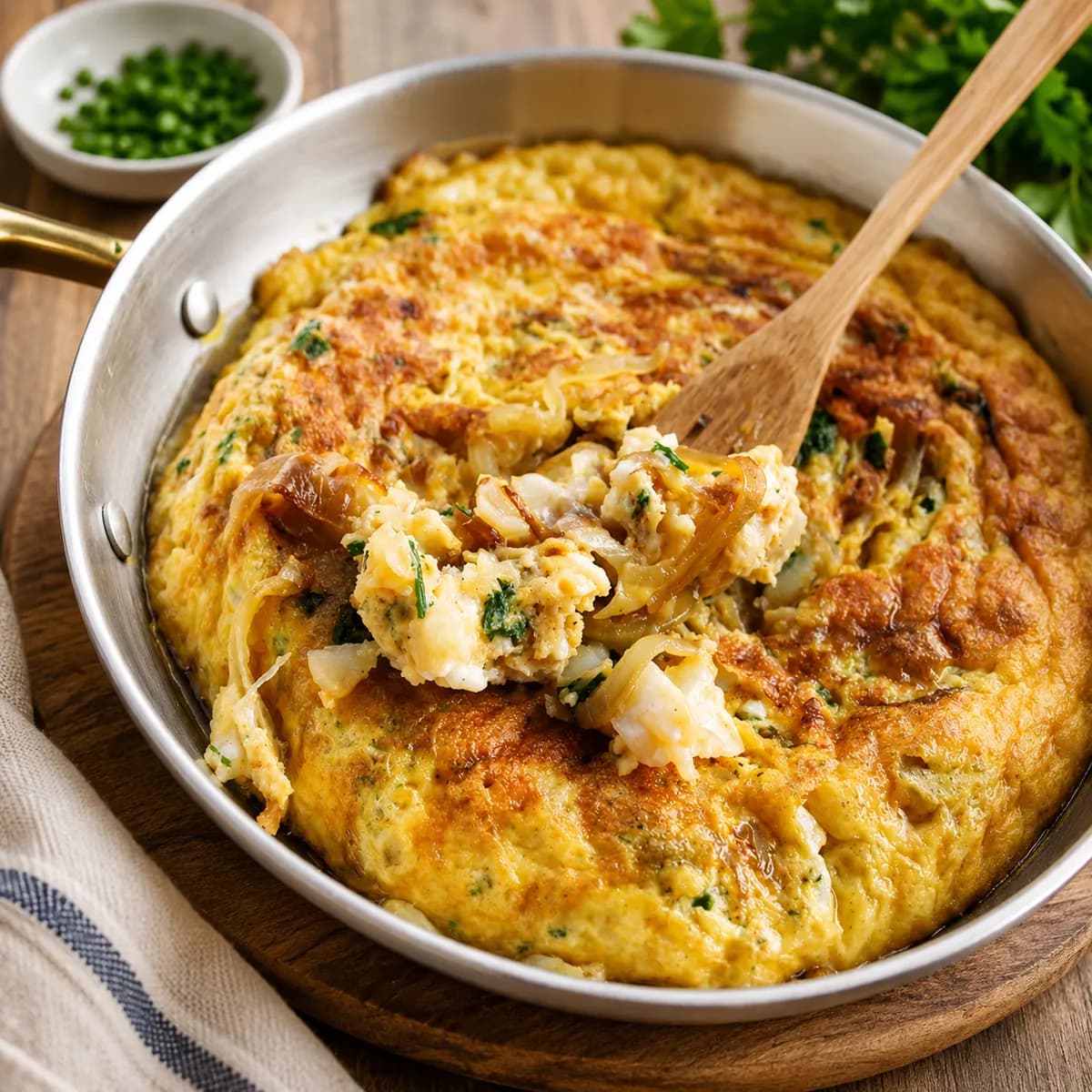 Tortilla med saltad torsk